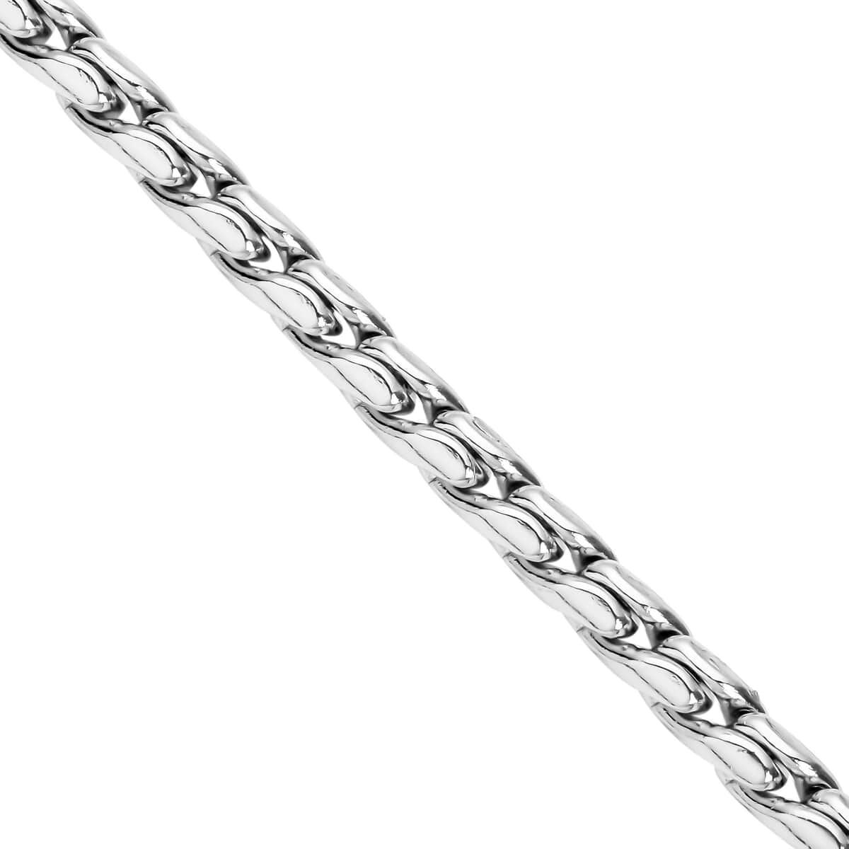 Doorbuster Roller Chain Bracelet in Stainless Steel (8-9.50In) image number 3