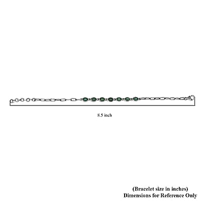 Artisan Crafted Sleeping Beauty Turquoise Paper Clip Chain Bracelet, Sterling Silver Bracelet, Handmade Jewelry (7.25-8.75In) 2.75 ctw