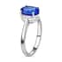 Certified and Appraised Rhapsody 950 Platinum AAAA Tanzanite Ring, Diamond Ring, Solitaire Engagement Rings, Promise Rings For Women 2.90 ctw (Size 6) image number 4