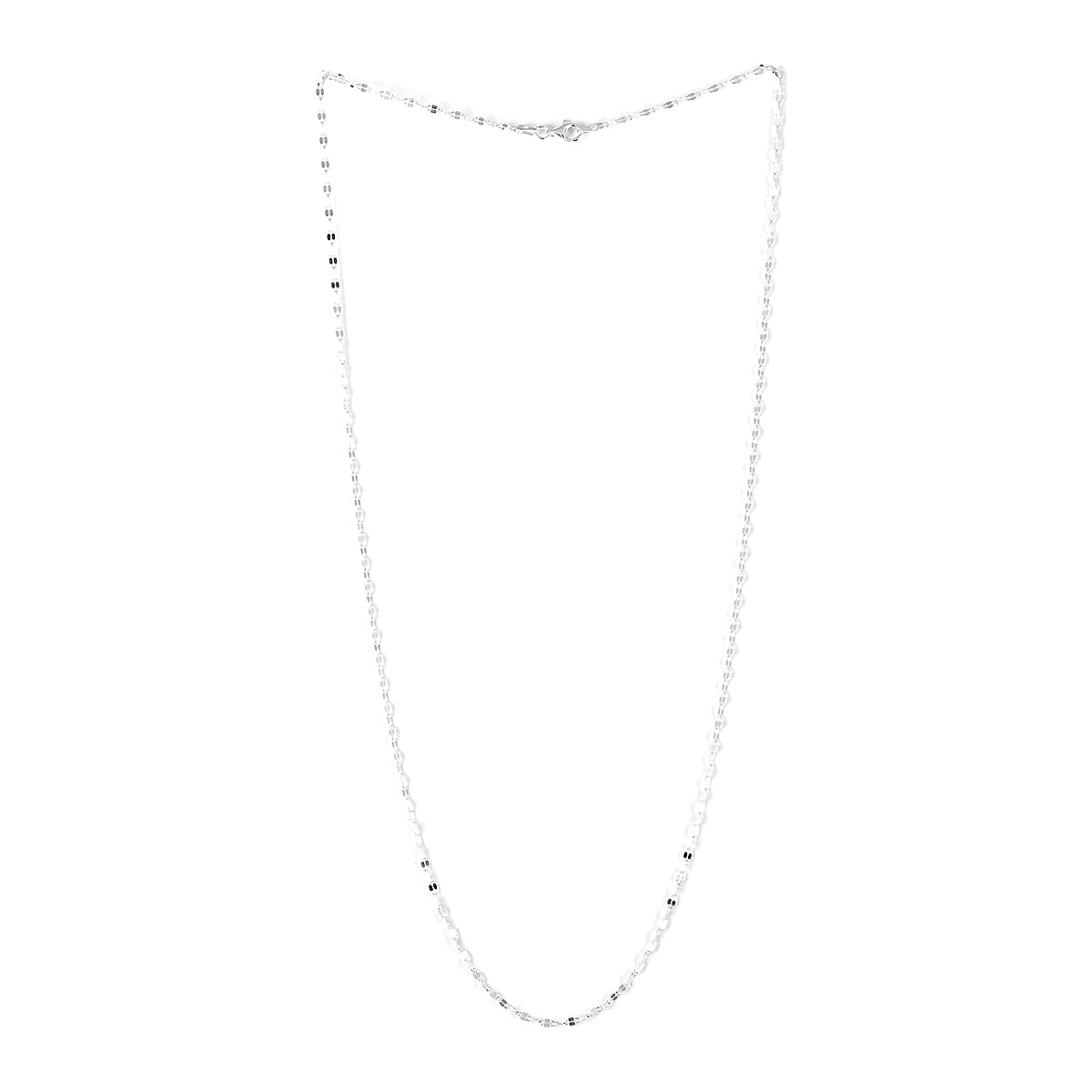 Italian Sterling Silver 2.1mm Necklace 24 Inches 3.10 Grams image number 2