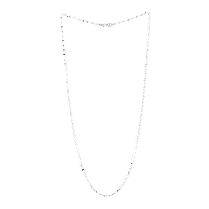 Italian Sterling Silver 2.1mm Necklace 24 Inches 3.10 Grams