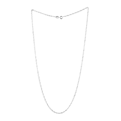 Italian Sterling Silver 0.4mm Singapore Necklace 24 Inches 2 Grams
