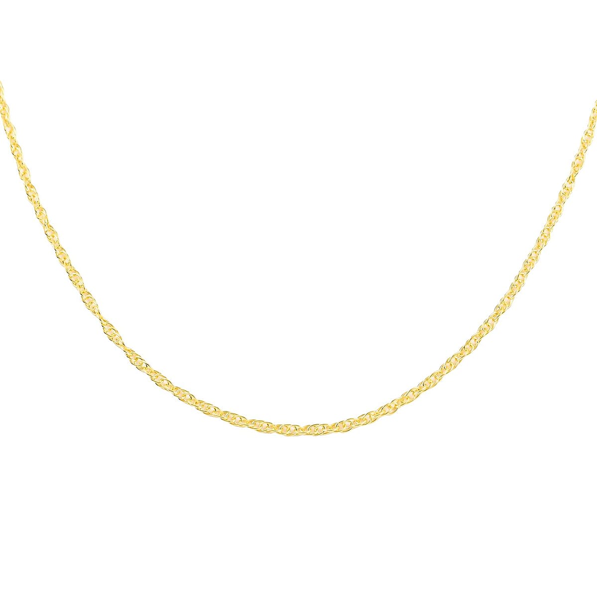 Italian 14K Rose Gold Over Sterling Silver 0.55mm Rope Necklace 24 Inches 3.1 Grams image number 0