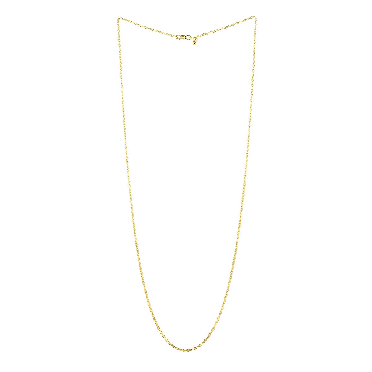 Italian 14K Rose Gold Over Sterling Silver 0.55mm Rope Necklace 24 Inches 3.1 Grams image number 2