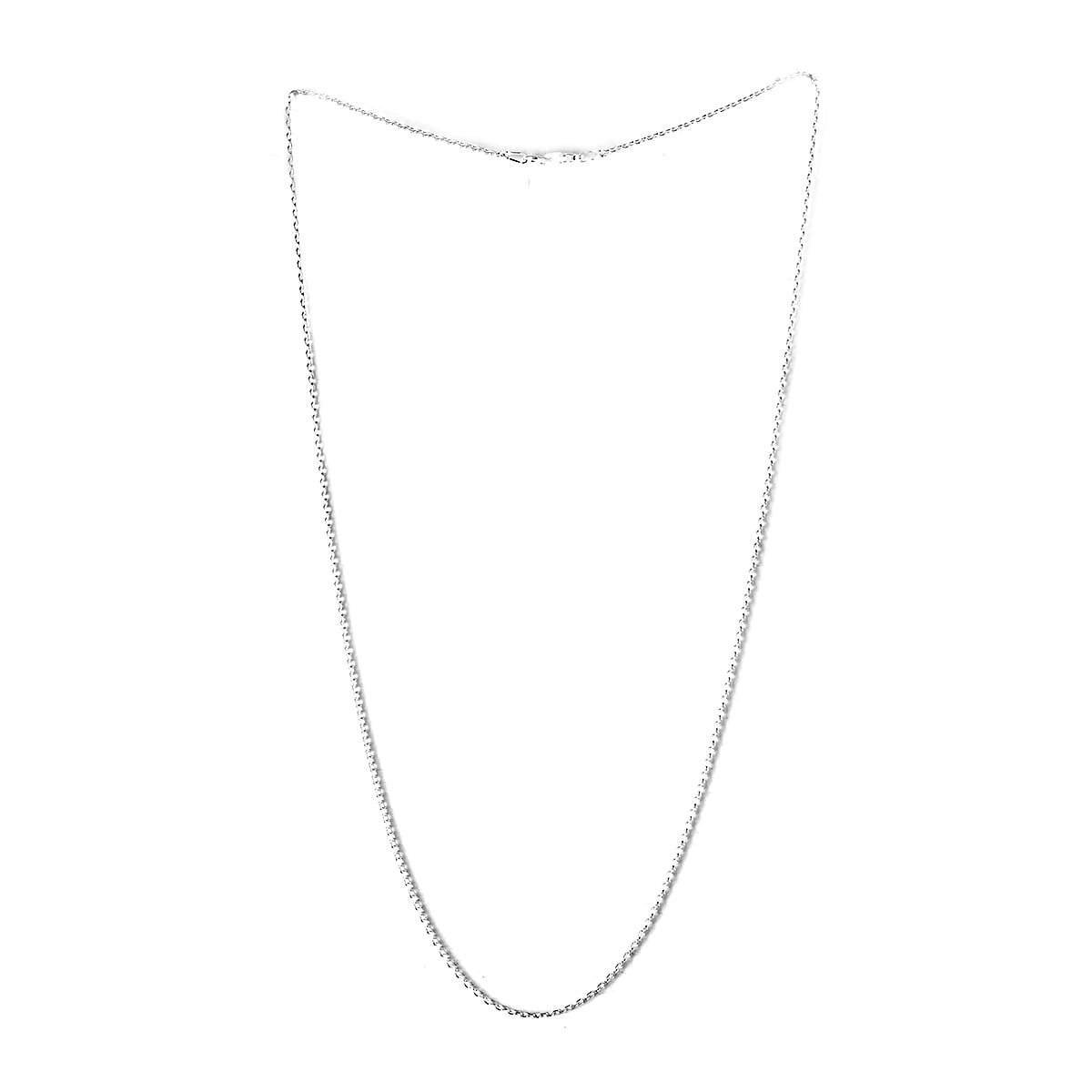 Italian Sterling Silver 2.1mm Bismark Necklace 20 Inches 4.40 Grams image number 3