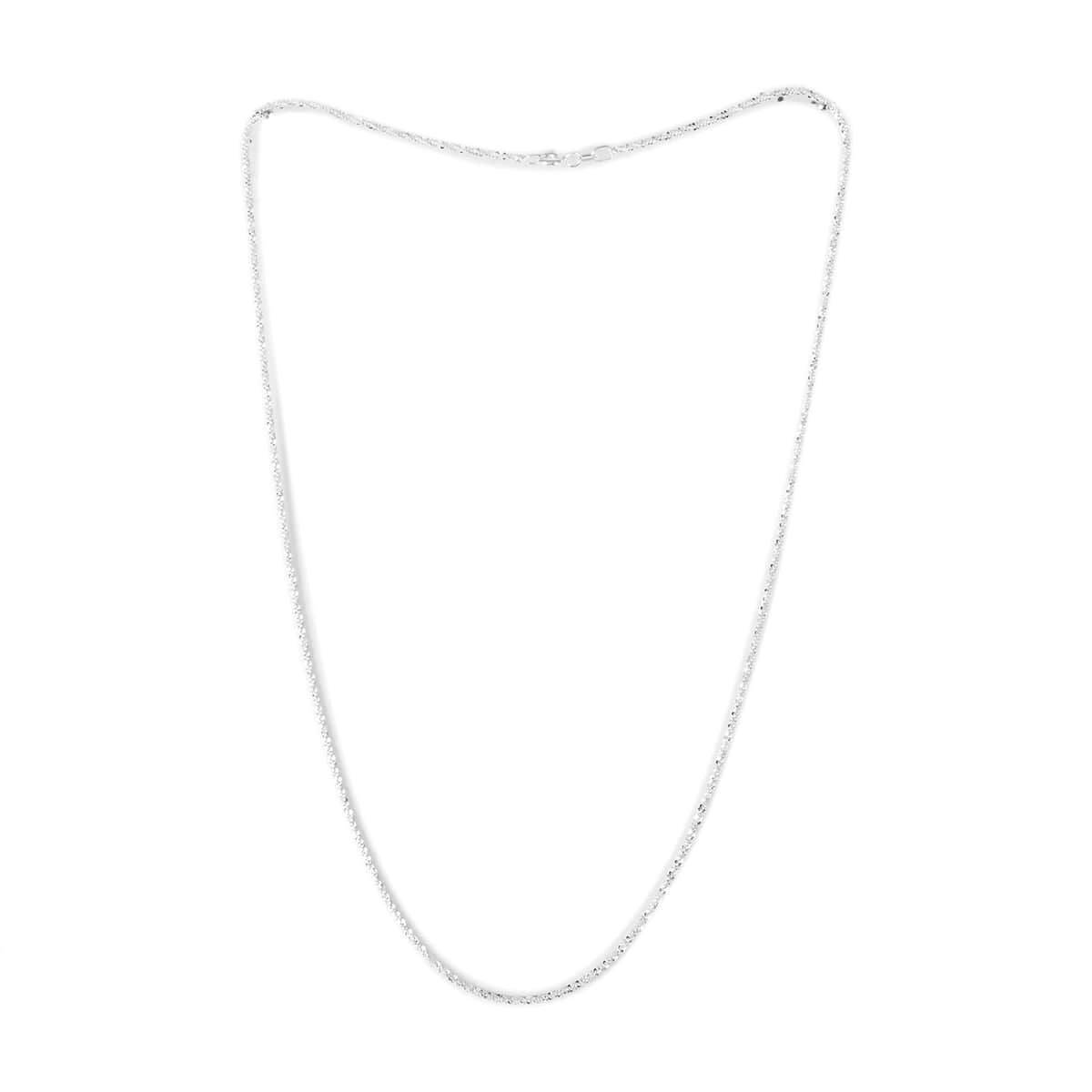 Italian Sterling Silver 1.15mm Roc Necklace (18 Inches) (2.80 g) image number 2