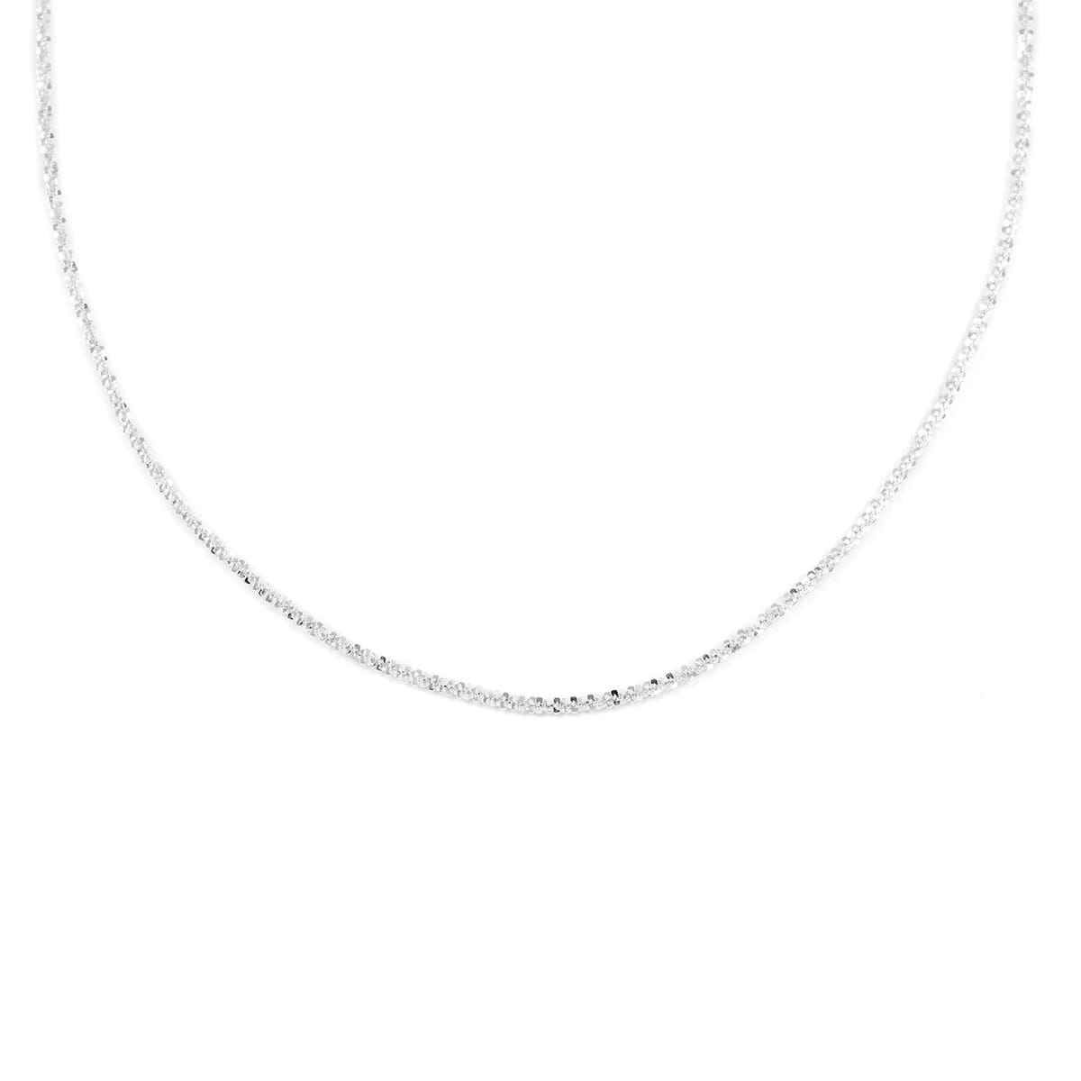 Italian Sterling Silver 1.15mm Roc Necklace 20 Inches 3 Grams image number 0