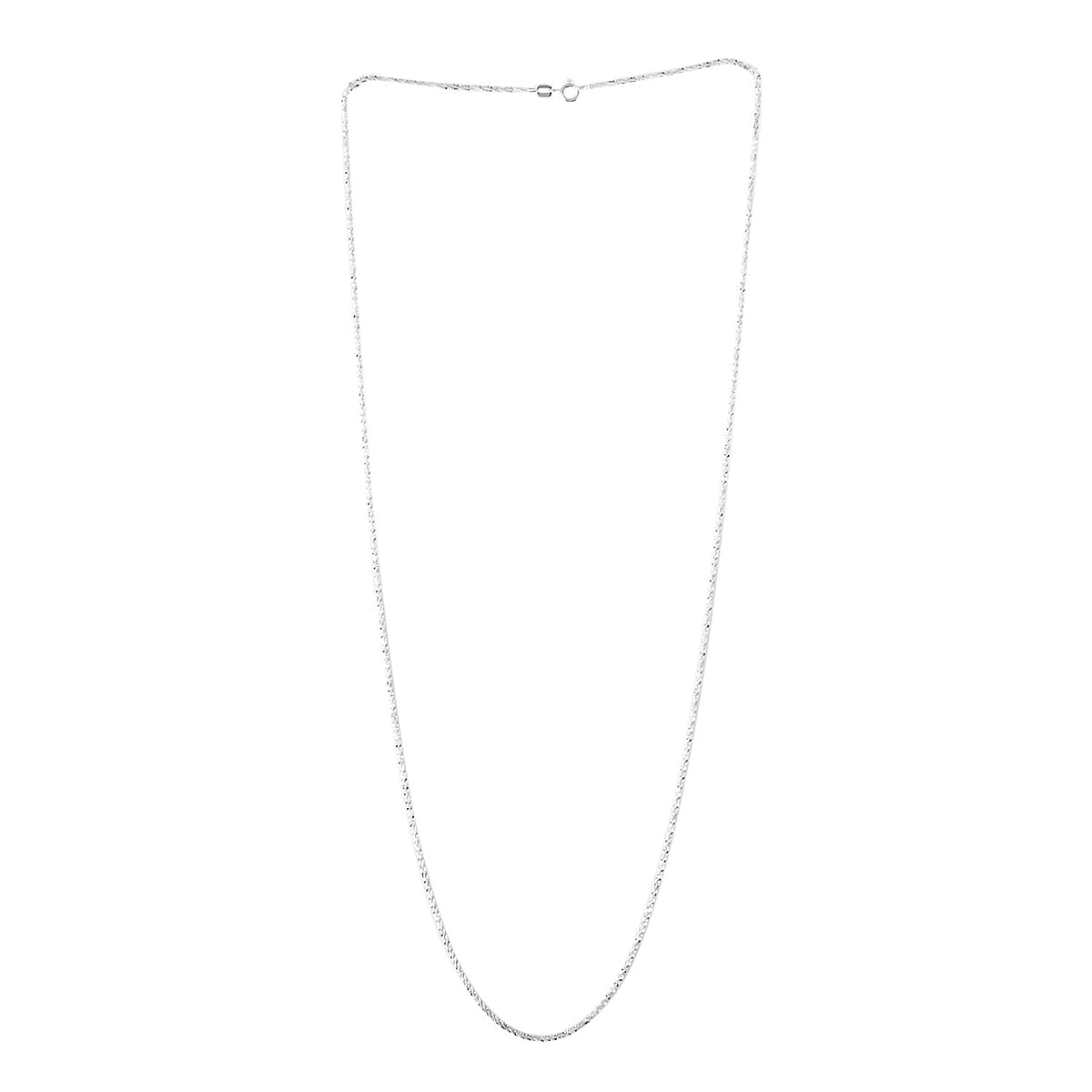 Italian Sterling Silver 1.15mm Roc Necklace 24 Inches 3.5 Grams image number 3