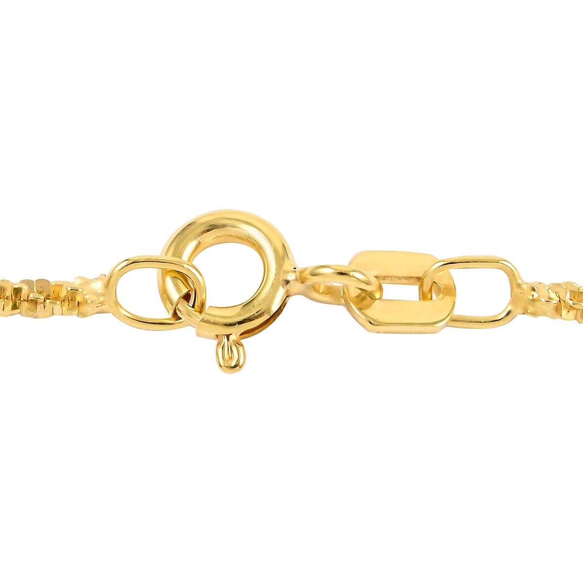 Italian 14K Yellow Gold Over Sterling Silver 1.15mm Roc Necklace 20 Inches 3 Grams image number 3