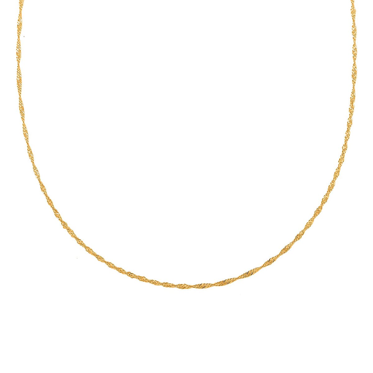24K Yellow Gold Halo Chain 18 Inches 2.70 Grams image number 3