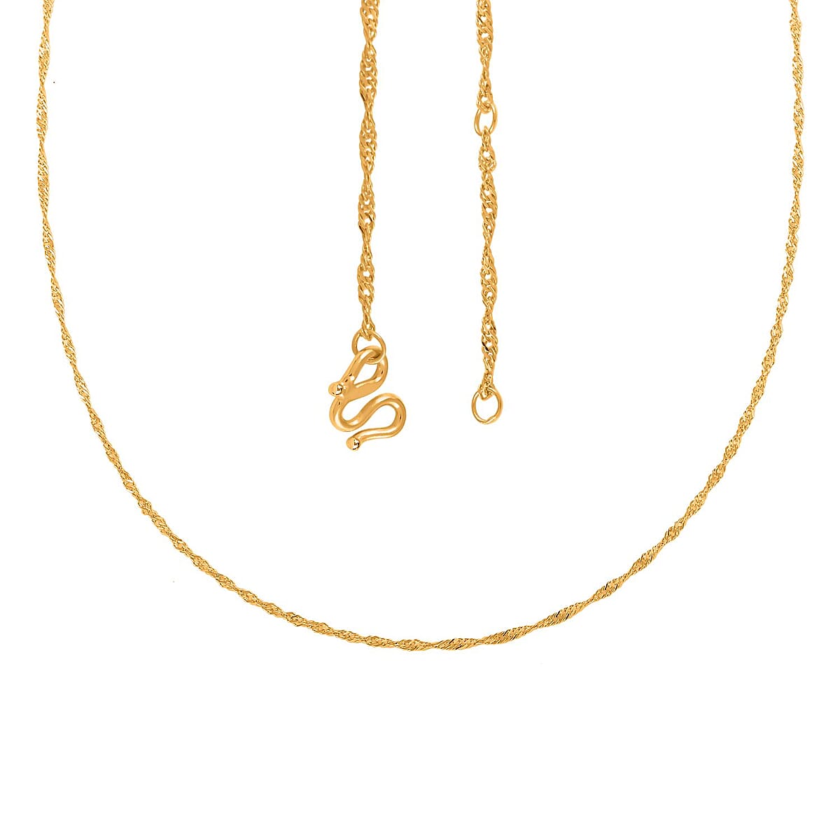24K Yellow Gold Halo Chain 18 Inches 2.70 Grams image number 4