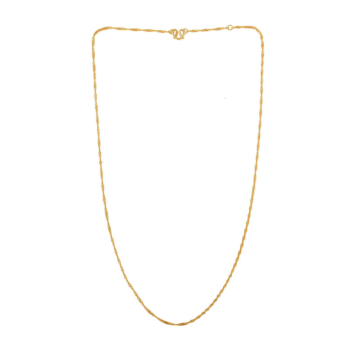 24K Yellow Gold Halo Chain 18 Inches 2.70 Grams image number 5