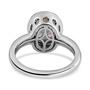 Java Blue Mystic Topaz 3.94 ctw Ring in Platinum Over Sterling Silver (Size 8)