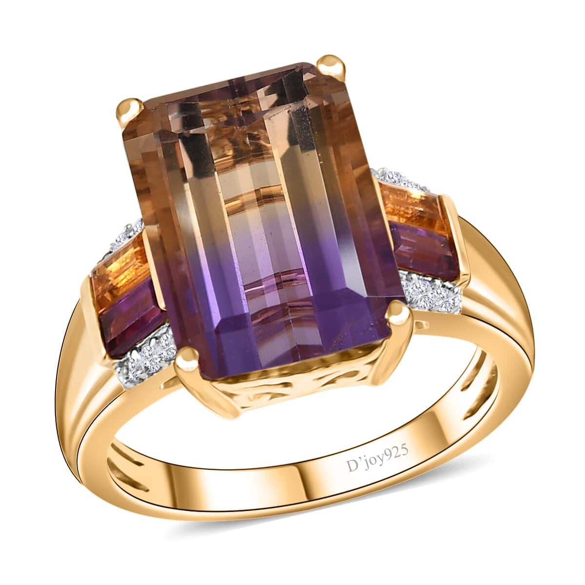 Doorbuster Premium Anahi Ametrine and Multi Gemstone Ring in Vermeil Yellow Gold Over Sterling Silver 7.25 ctw image number 0