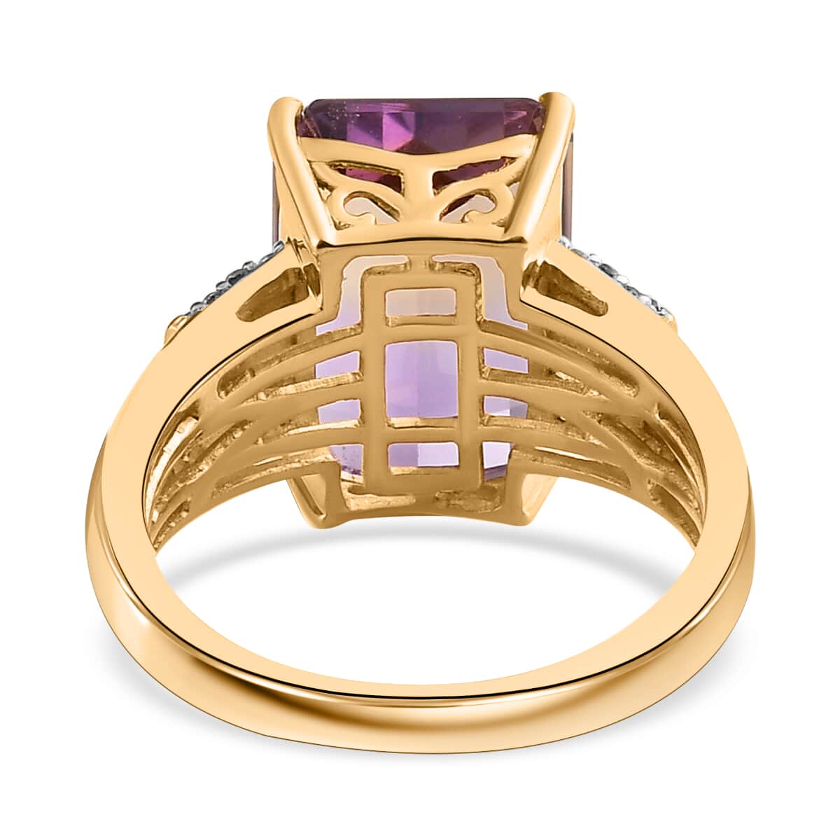 AAA Anahi Ametrine and Multi Gemstone Ring in Vermeil Yellow Gold Over Sterling Silver, Ametrine Jewelry, Birthday Gift For Her 7.25 ctw (Del. 10-15 Days) image number 4