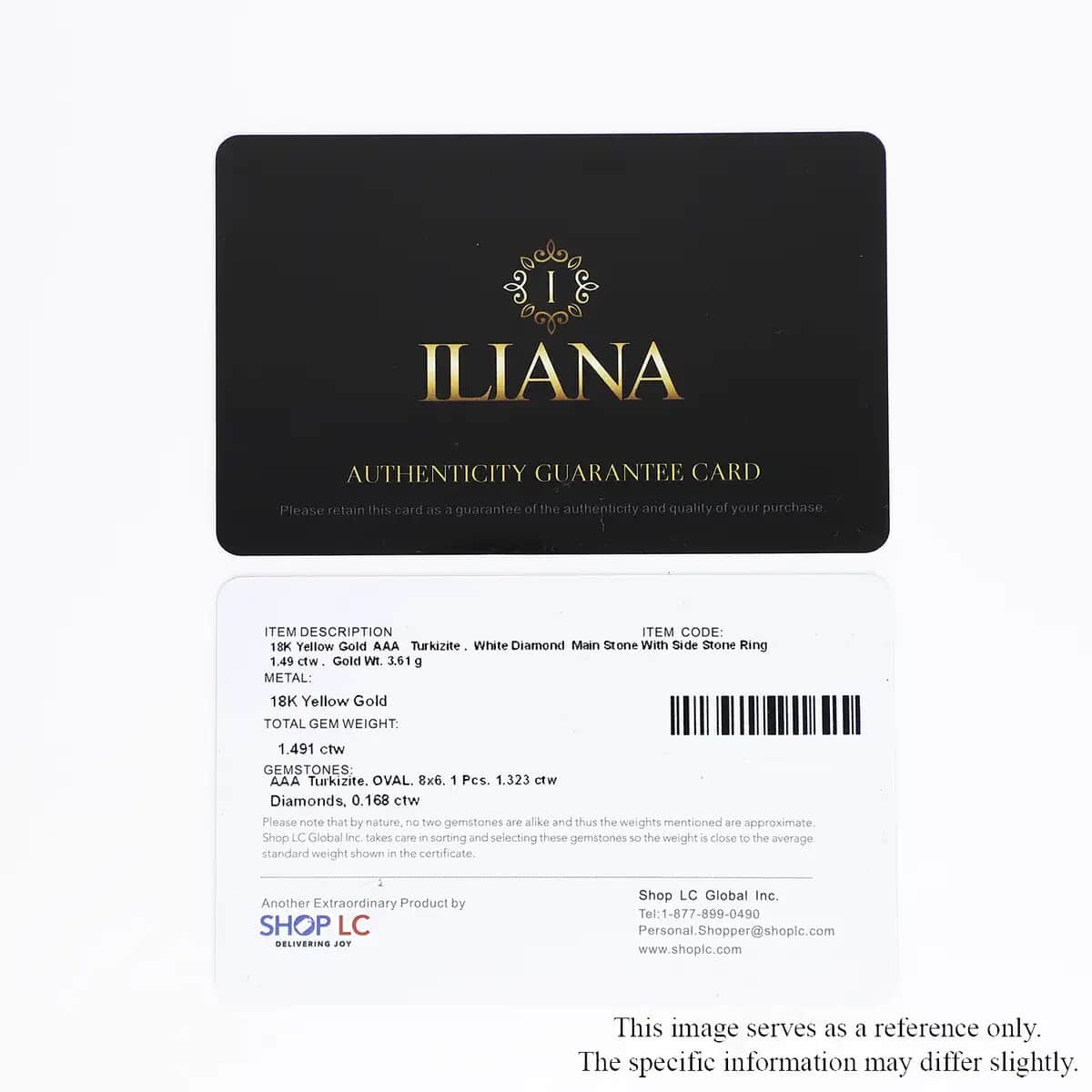 Iliana 18K Yellow Gold AAA Turkizite and G-H SI Diamond Ring (Size 5.0) 1.85 ctw image number 7