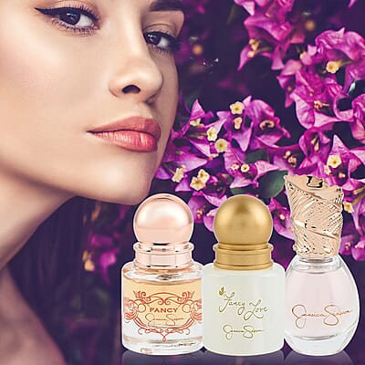 JESSICA SIMPSON Eau De Parfum Gift Set For Women ( Jessica Simpson Fancy, Jessica Simpson Fancy Love, Signature Jessica Simpson)