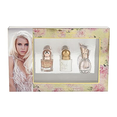 JESSICA SIMPSON Eau De Parfum Gift Set For Women ( Jessica Simpson Fancy, Jessica Simpson Fancy Love, Signature Jessica Simpson)