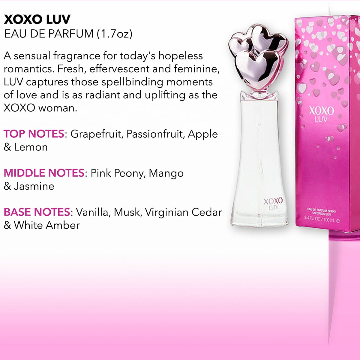 XOXO LUV Eau De Parfum Spray Vaporisateur 1.7 fl. Oz. image number 1