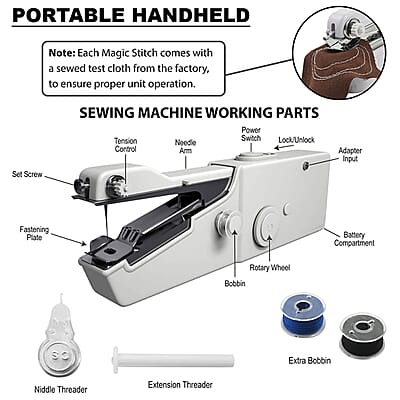 MAGIC STITCH Handheld & Cordless Sewing Machine