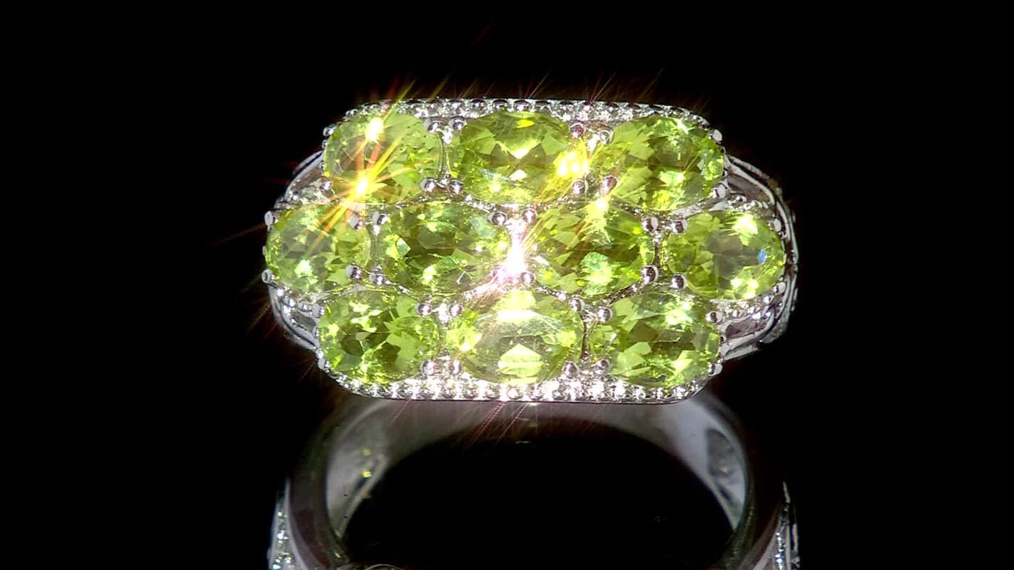 Multi Gemstone Ring in Stainless Steel (Size 10.0) 4.60 ctw