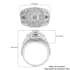 NY Closeout 14K White Gold G-H I1 Diamond Halo Multi Band Ring (Size 7.0) 9.40 Grams 3.00 ctw (Del. in 10-15 Days) image number 5