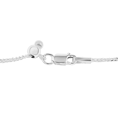 Italian Sterling Silver 0.8mm Wheat Necklace 24 Inches