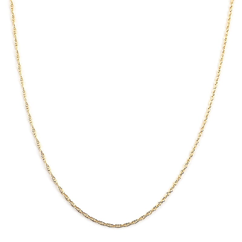 California Closeout Deal 10K Yellow Gold 4.5mm Rope Chain Necklace 18 Inches 7 Grams