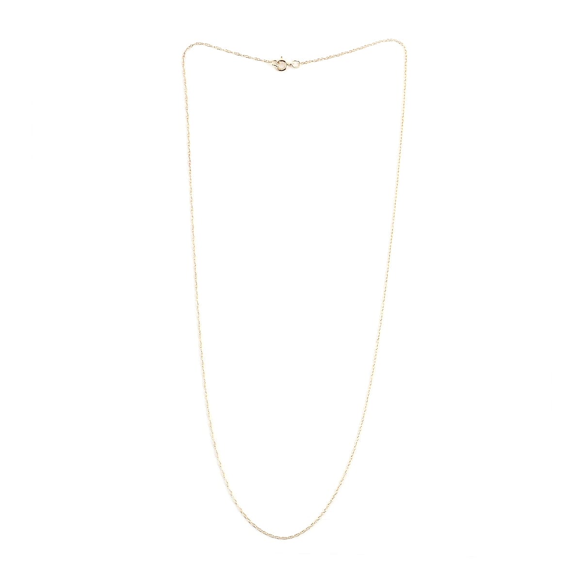 California Closeout Deal 10K Yellow Gold 4.5mm Rope Chain Necklace 18 Inches 7 Grams