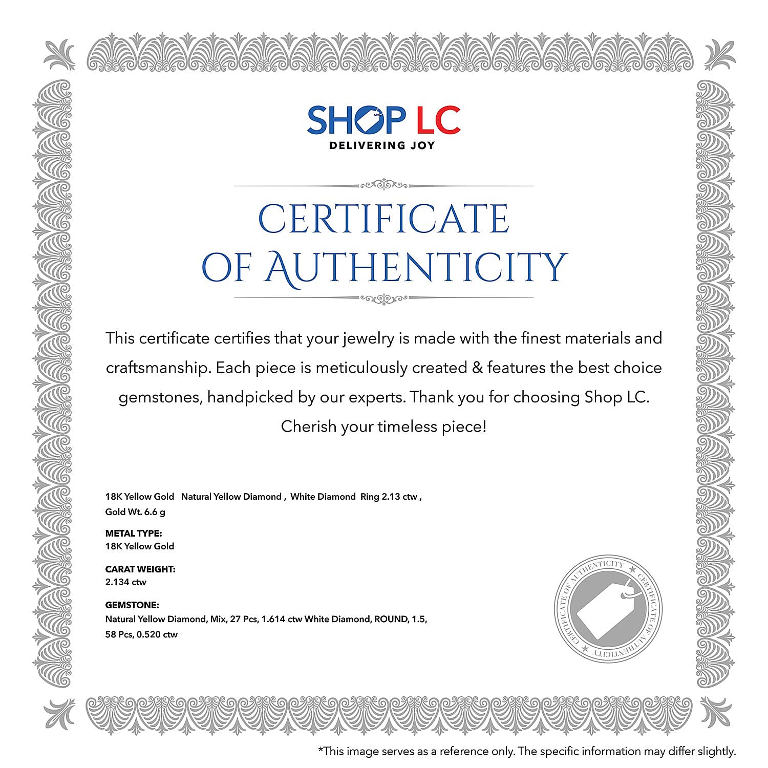 18K Yellow and White Gold Natural Yellow Diamond SI and Diamond Ring 6.60 Grams 2.15 ctw