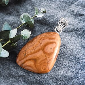 Artisan Crafted Boulder Opal 27.90 ctw Solitaire Pendant without Chain in Sterling Silver