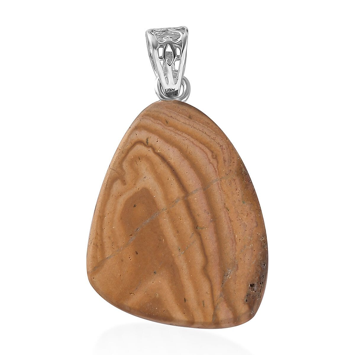 Artisan Crafted Boulder Opal 27.90 ctw Solitaire Pendant without Chain in Sterling Silver