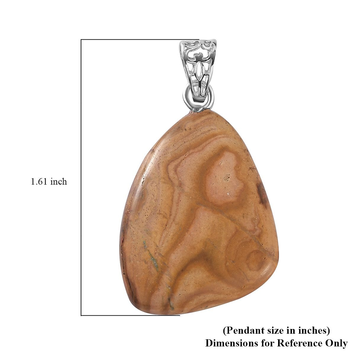 Artisan Crafted Boulder Opal 27.90 ctw Solitaire Pendant without Chain in Sterling Silver