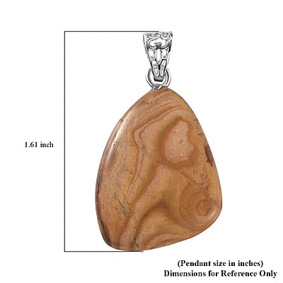 Artisan Crafted Boulder Opal 27.90 ctw Solitaire Pendant without Chain in Sterling Silver