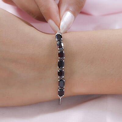 Mozambique Garnet Bolo Bracelet in Platinum Over Sterling Silver 4.50 ctw