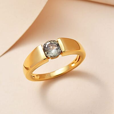 Turkizite 0.94 ctw Ring in 18K Vermeil Yellow Gold Over Sterling Silver (Size 11.5)