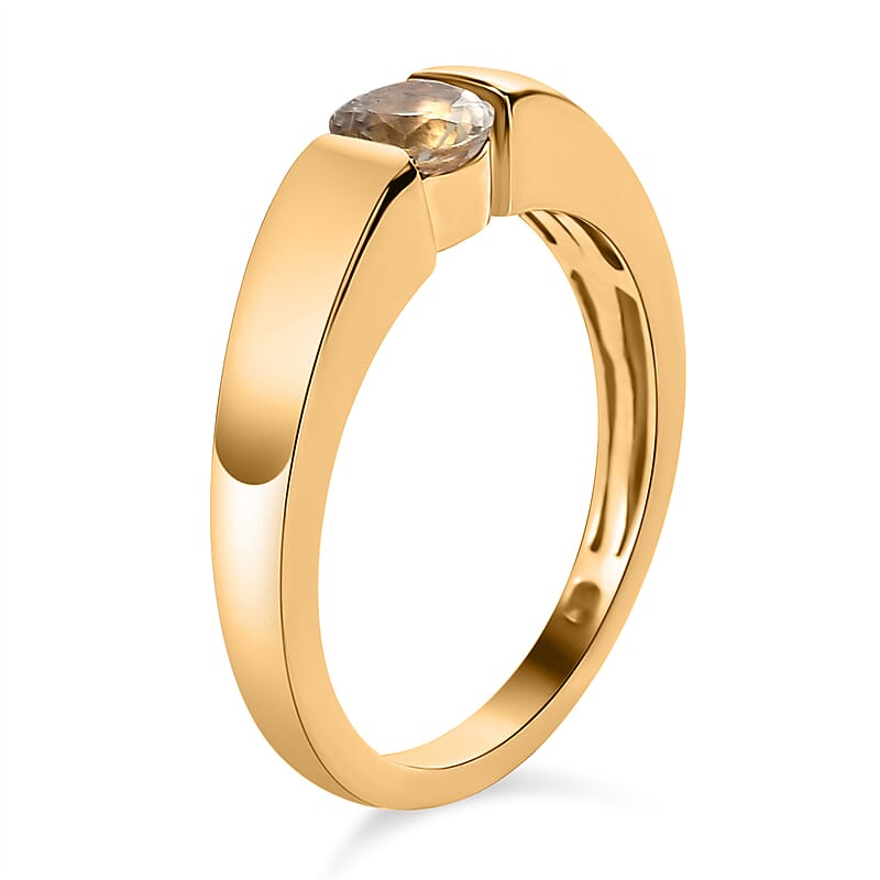 Turkizite 0.94 ctw Ring in 18K Vermeil Yellow Gold Over Sterling Silver (Size 11.5)