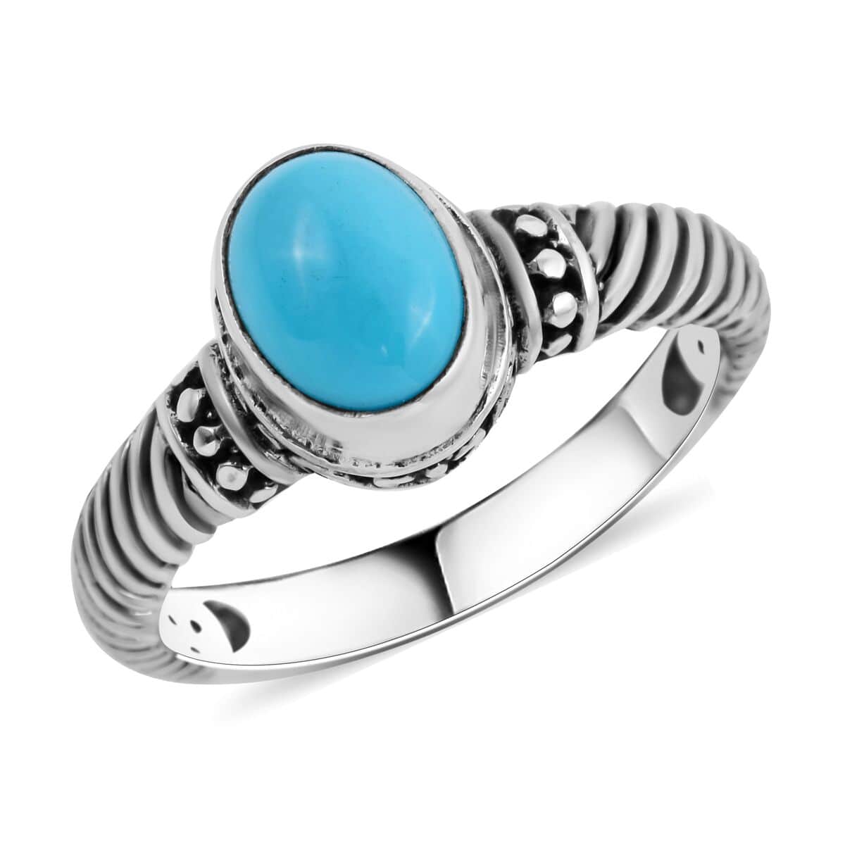 NEW BALI LEGACY AMERICAN NATURAL SLEEPING BEAUTY TURQUOISE sale RING STERLIN SZ 7