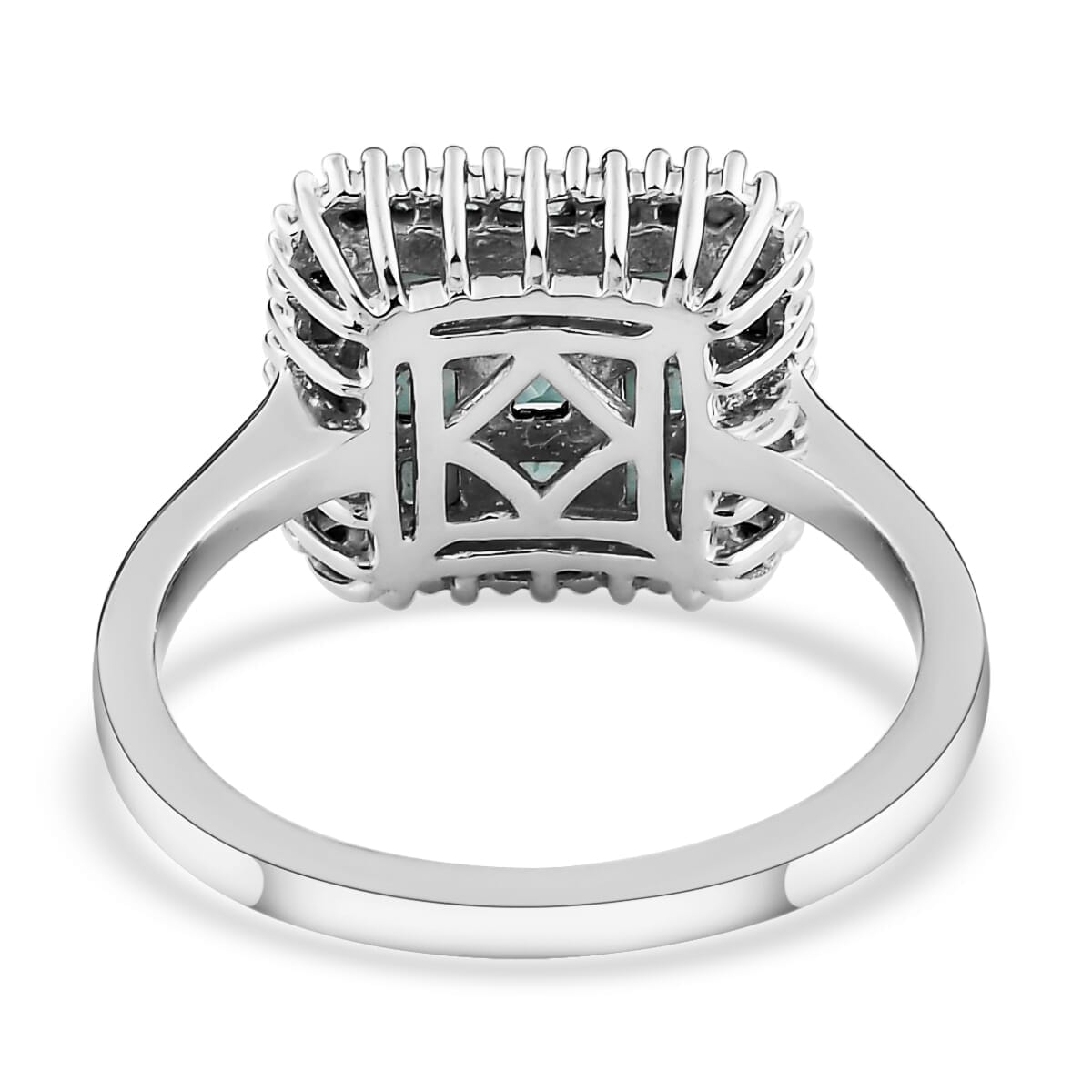 Narsipatnam Alexandrite and Diamond 1.30 ctw Ring in Platinum Over Sterling Silver (Size  9.0) image number 4