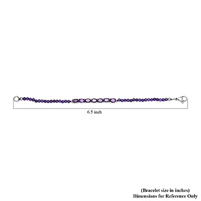 Karis Amethyst Bracelet in Platinum Bond (6.50 In) 11.50 ctw