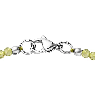 Karis Peridot Bracelet in Platinum Bond (6.50 In) 16.50 ctw