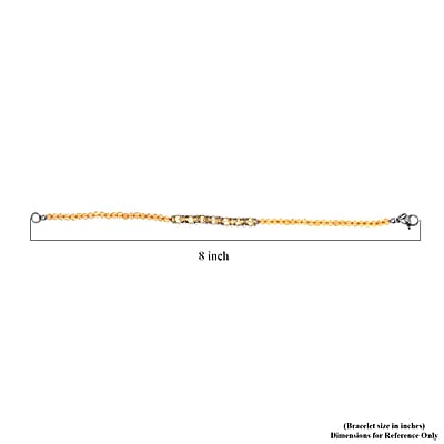 Karis Brazilian Citrine Bracelet in Platinum Bond (8.00 In) 10.70 ctw