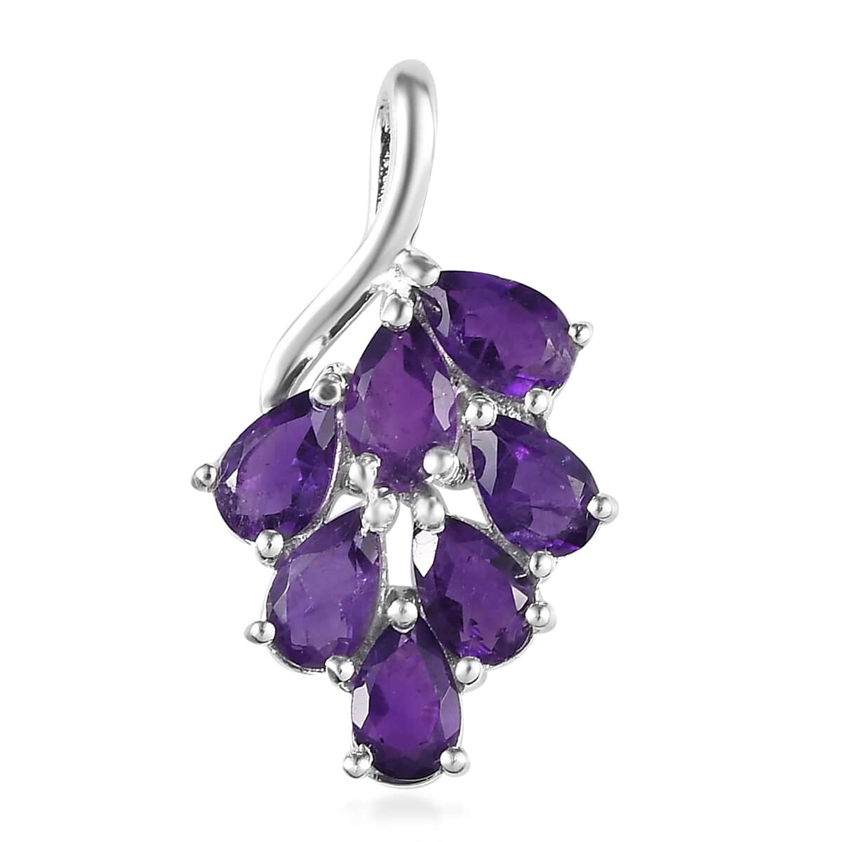 Amethyst Pendant in Sterling Silver 1.40 ctw image number 0