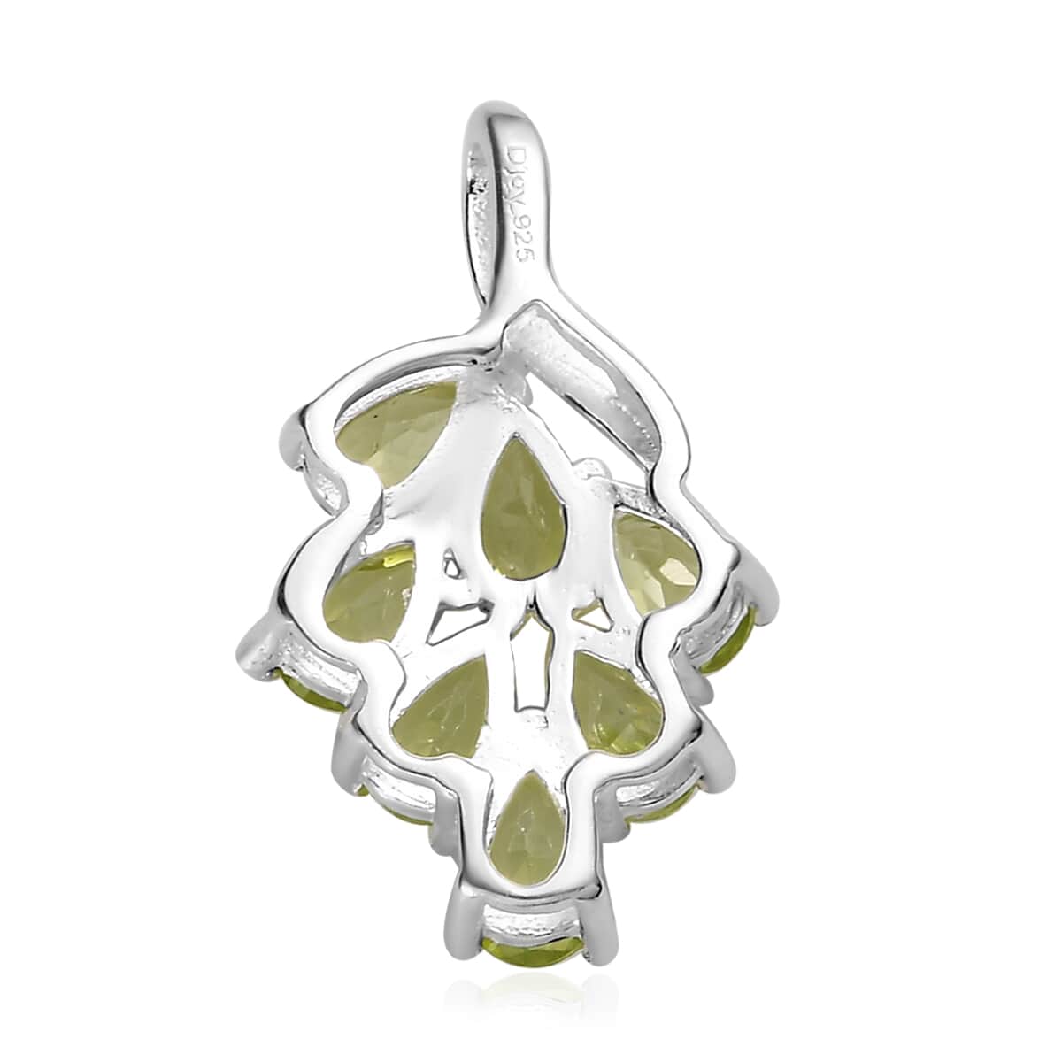 Peridot Pendant in Sterling Silver 1.65 ctw image number 4