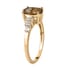 LUXORO 10K Yellow Gold Premium Natural Golden Tanzanite and Diamond Ring 2.25 ctw image number 3