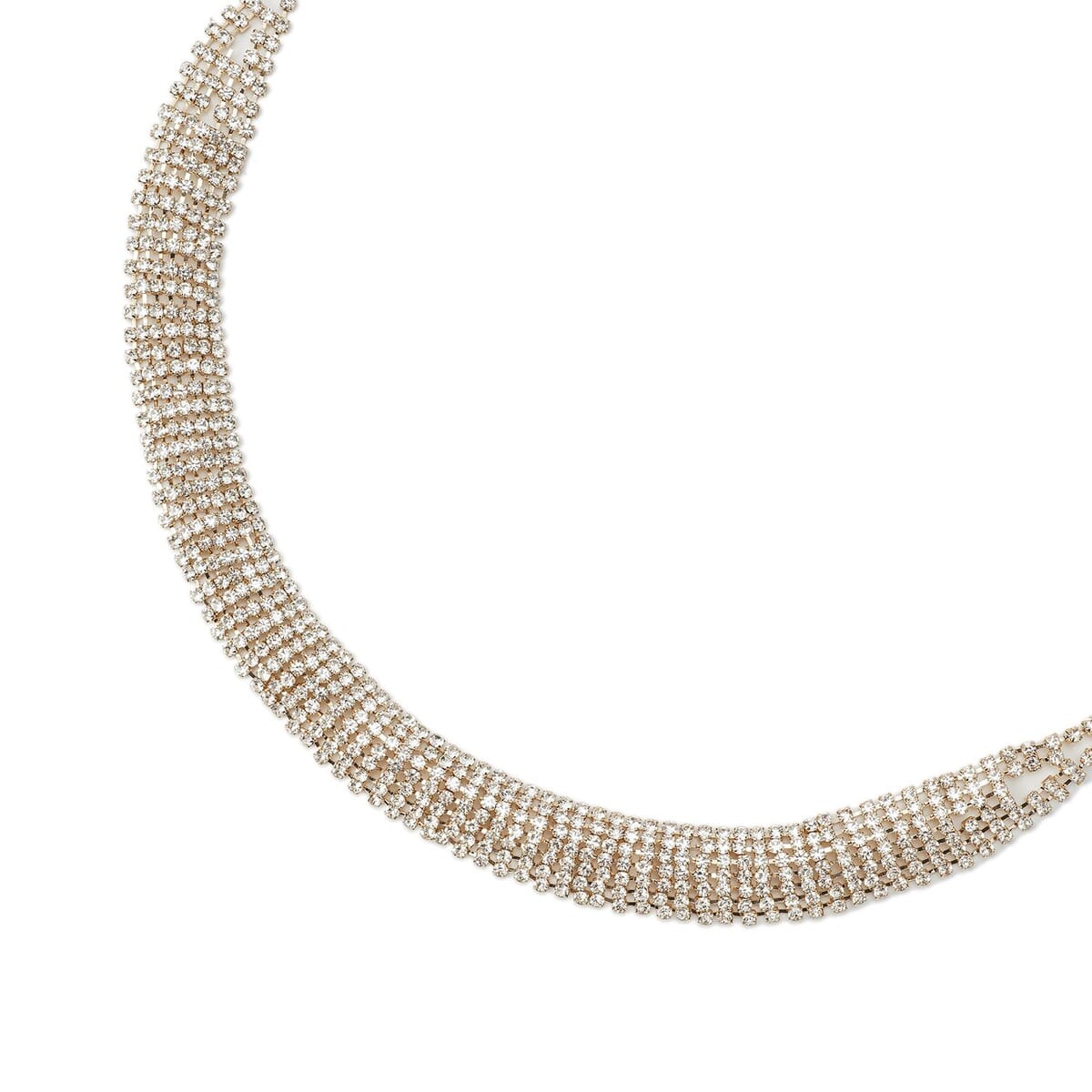 Austrian Crystal Necklace 24 Inches in Goldtone image number 3
