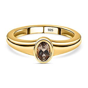Turkizite 0.48 ctw Ring in Vermeil Yellow Gold Over Sterling Silver (Size 10)