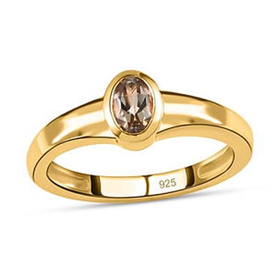 Turkizite 0.48 ctw Ring in Vermeil Yellow Gold Over Sterling Silver (Size 10)