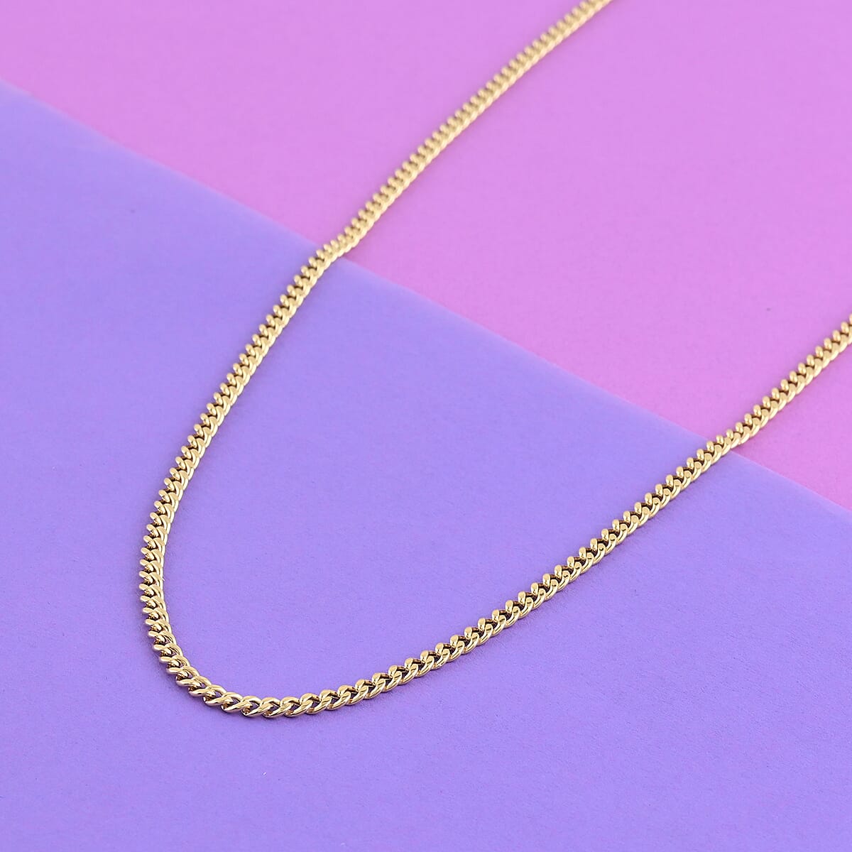 New York Closeout Deal Italian 14K Yellow Gold 3.3mm Miami Necklace 22 Inches 5.20 Grams image number 1