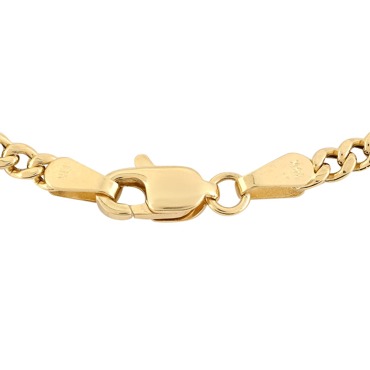 New York Closeout Deal Italian 14K Yellow Gold 3.3mm Miami Necklace 22 Inches 5.20 Grams image number 3